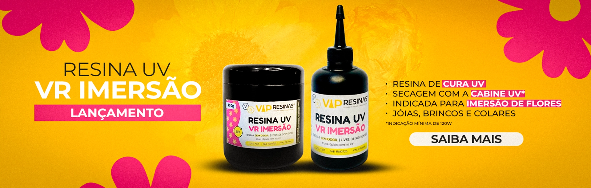 Resinas para Imersão 