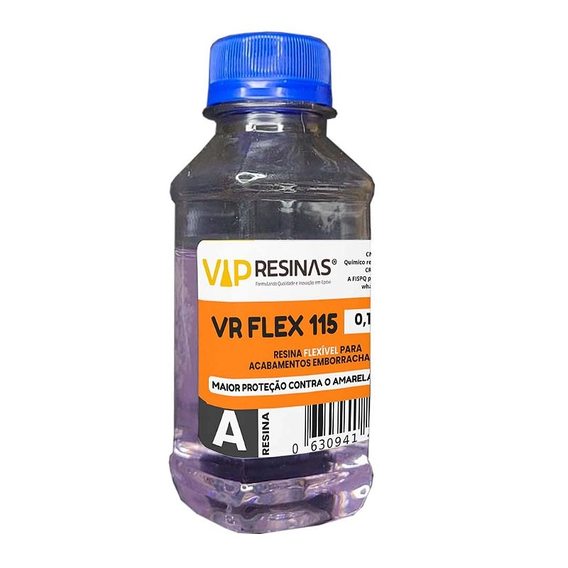 Resina Flexível + Endurecedor Uv Vr115 150g Vip Resinas