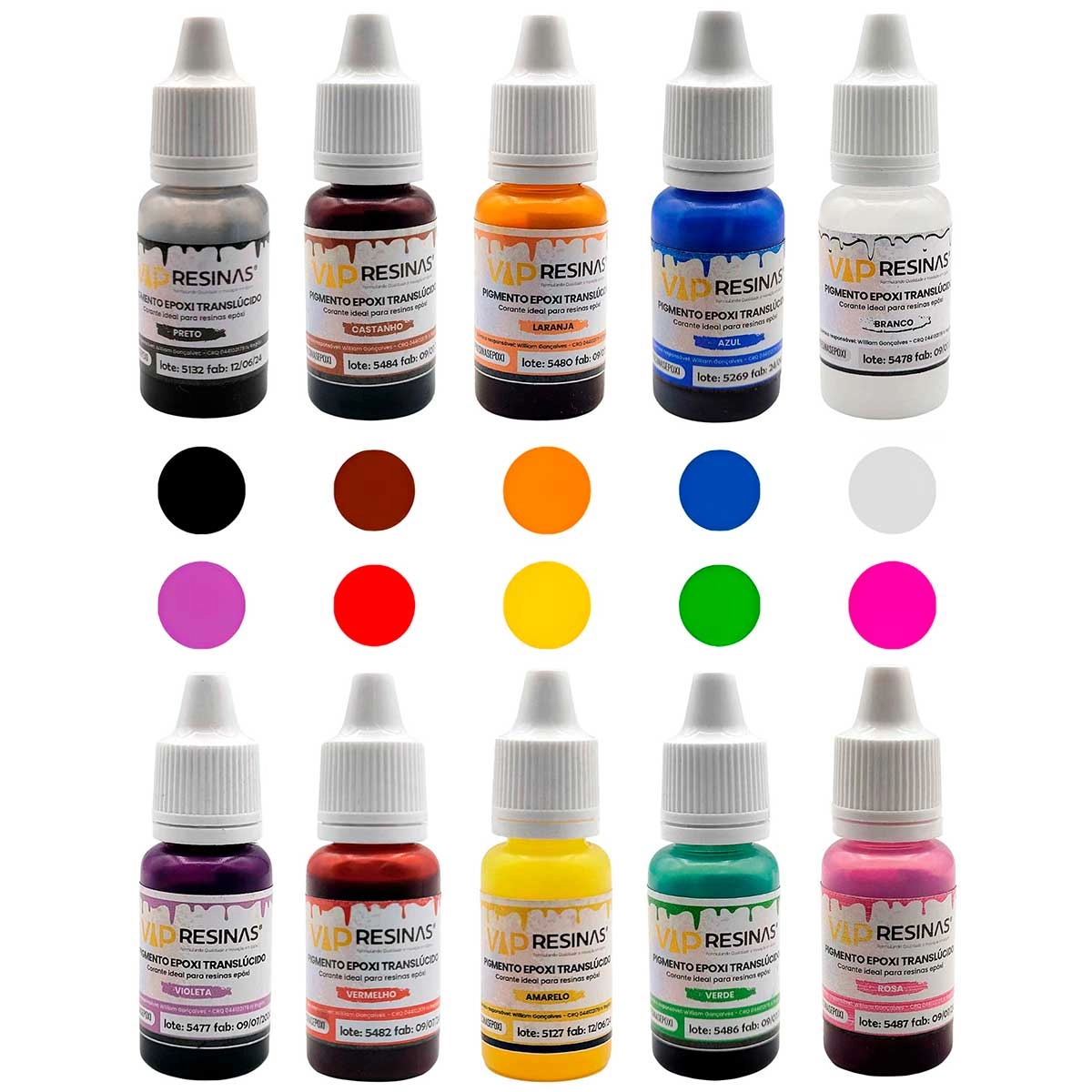 Pigmento Epóxi Para Resinas Translúcido 10g Vip Resinas