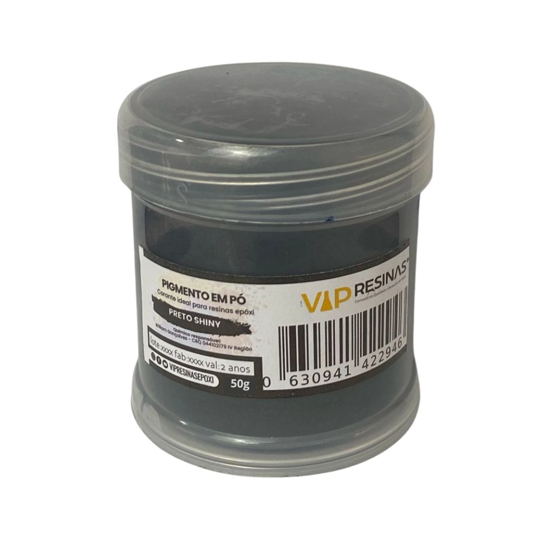 Kit 10 Pigmentos Epóxi Em Pó P/resinas Cores Shiny 50g cada Vip Resinas