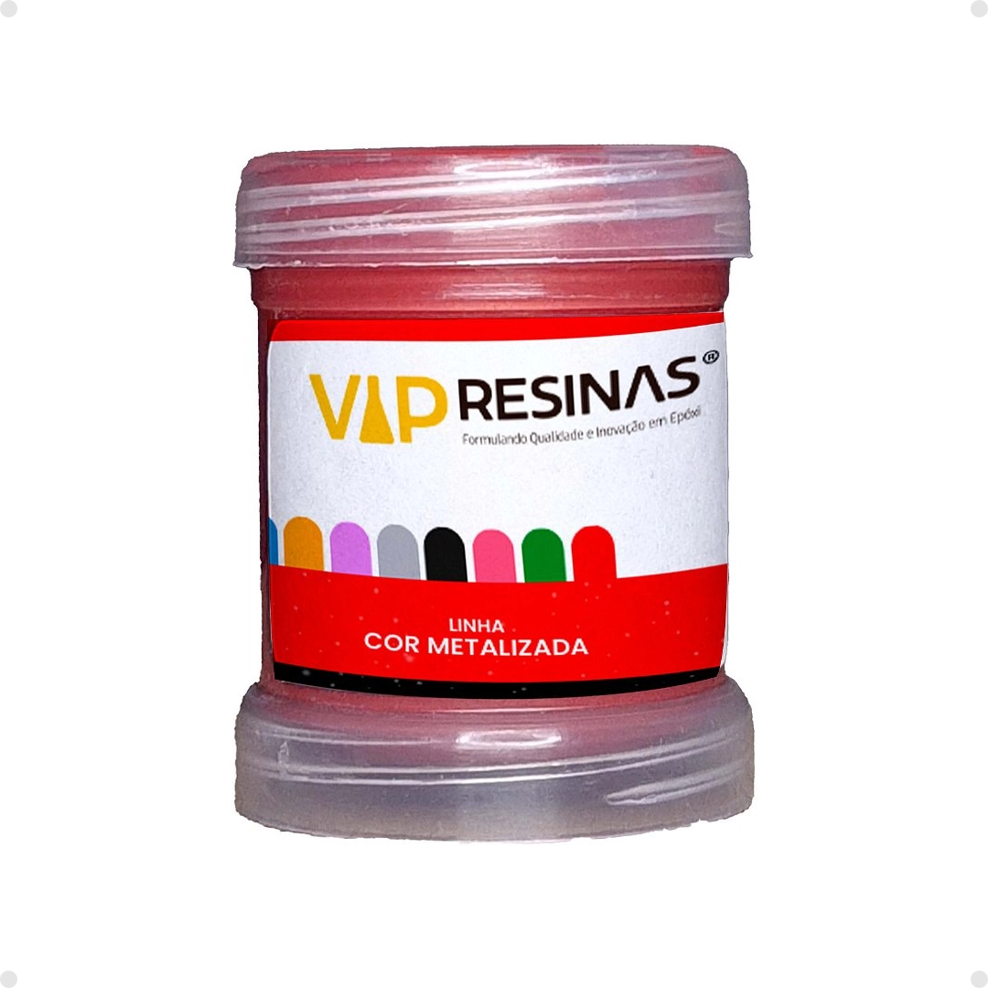 Pigmento Epóxi P/Resina Pasta 25g Cor Metalizada Vip resinas