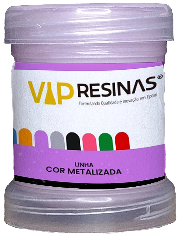 Kit 8 Pigmento Epóxi Pasta Metalizadas Coloridas Resina 50g