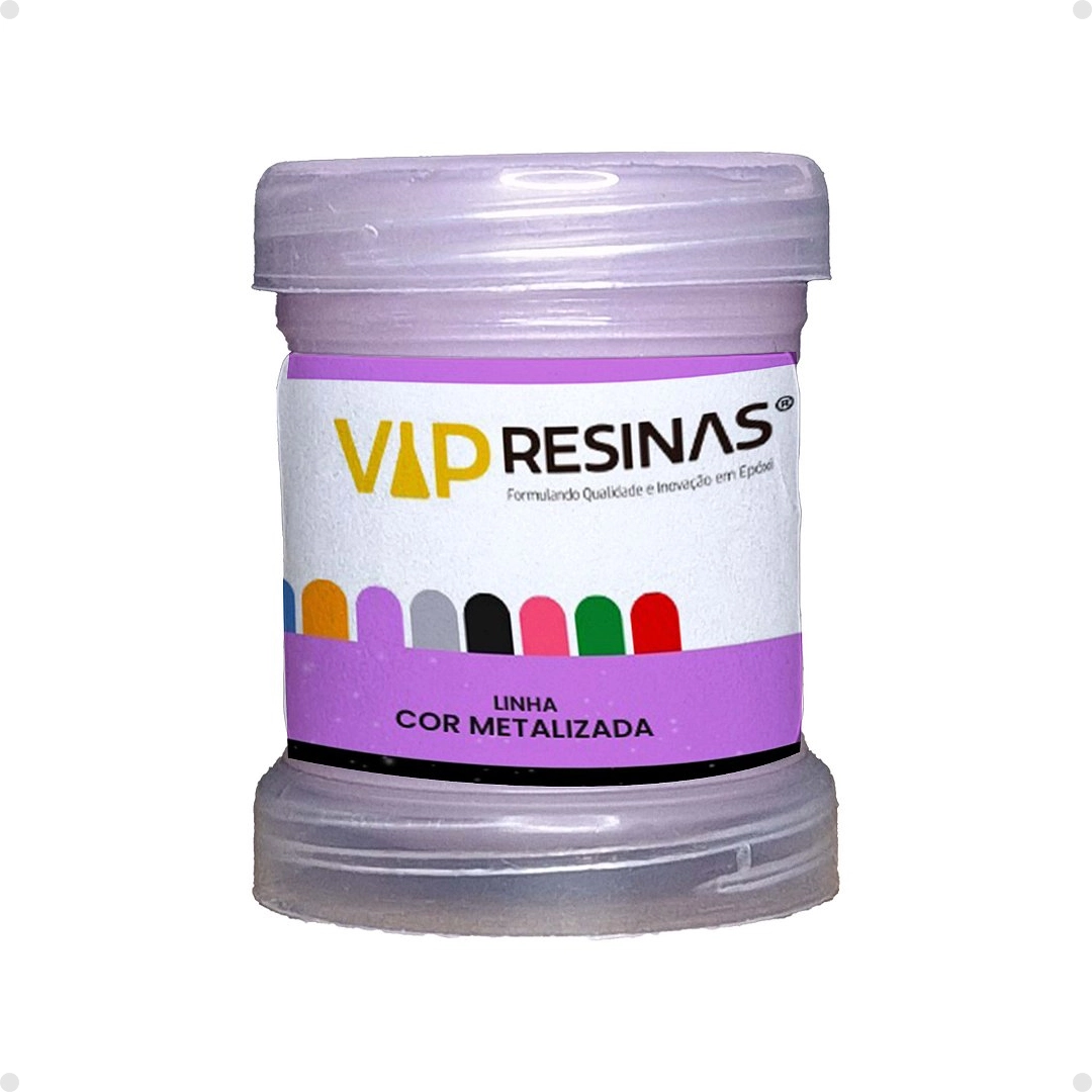 Pigmento Epóxi P/Resina Pasta 25g Cor Metalizada Vip resinas