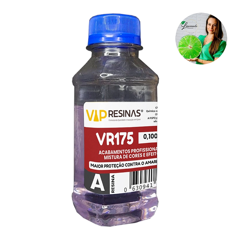 Resina Alta Viscosidade+ Endurecedor Uv VR175 150g VipResina