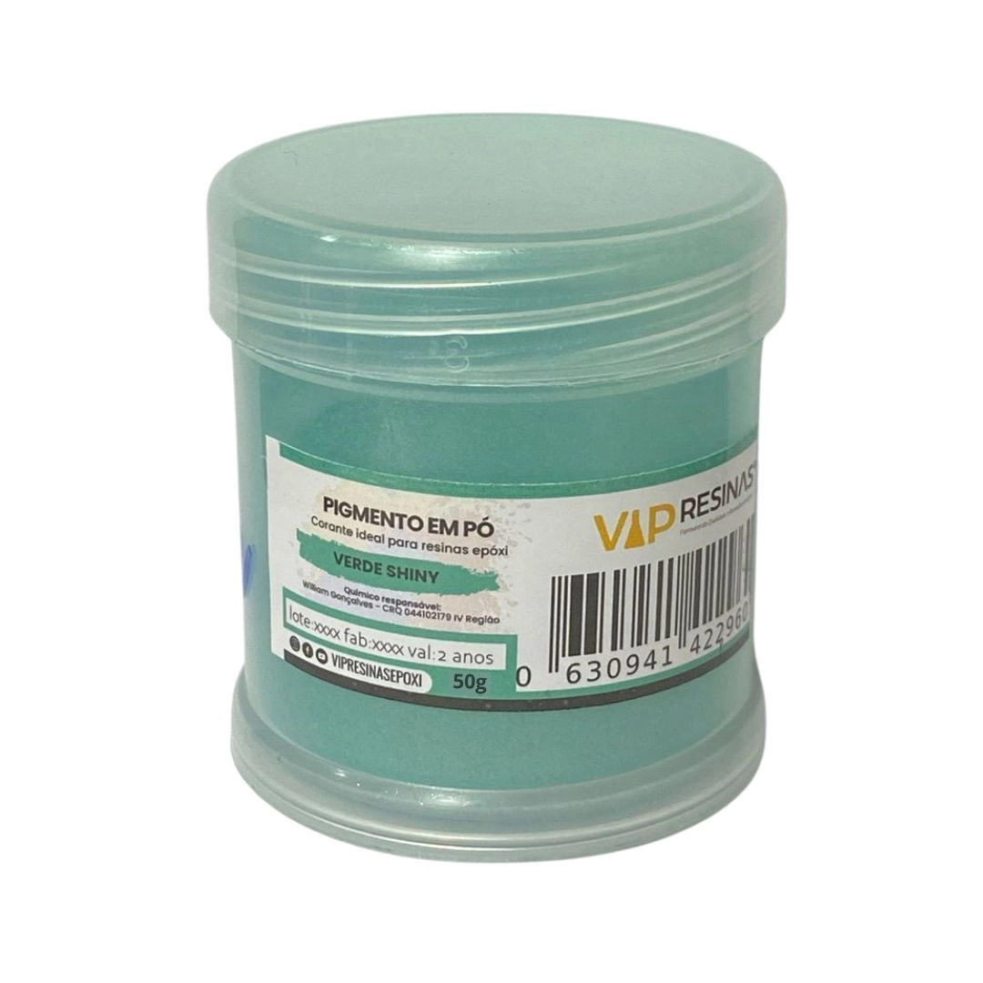 Pigmento Epóxi P/Resina Em Pó 50g Cores Shiny Vip Resinas