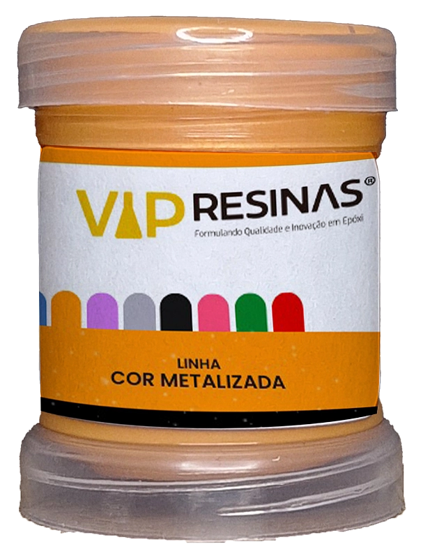 Kit 8 Pigmento Epóxi Pasta Metalizadas Coloridas Resina 50g