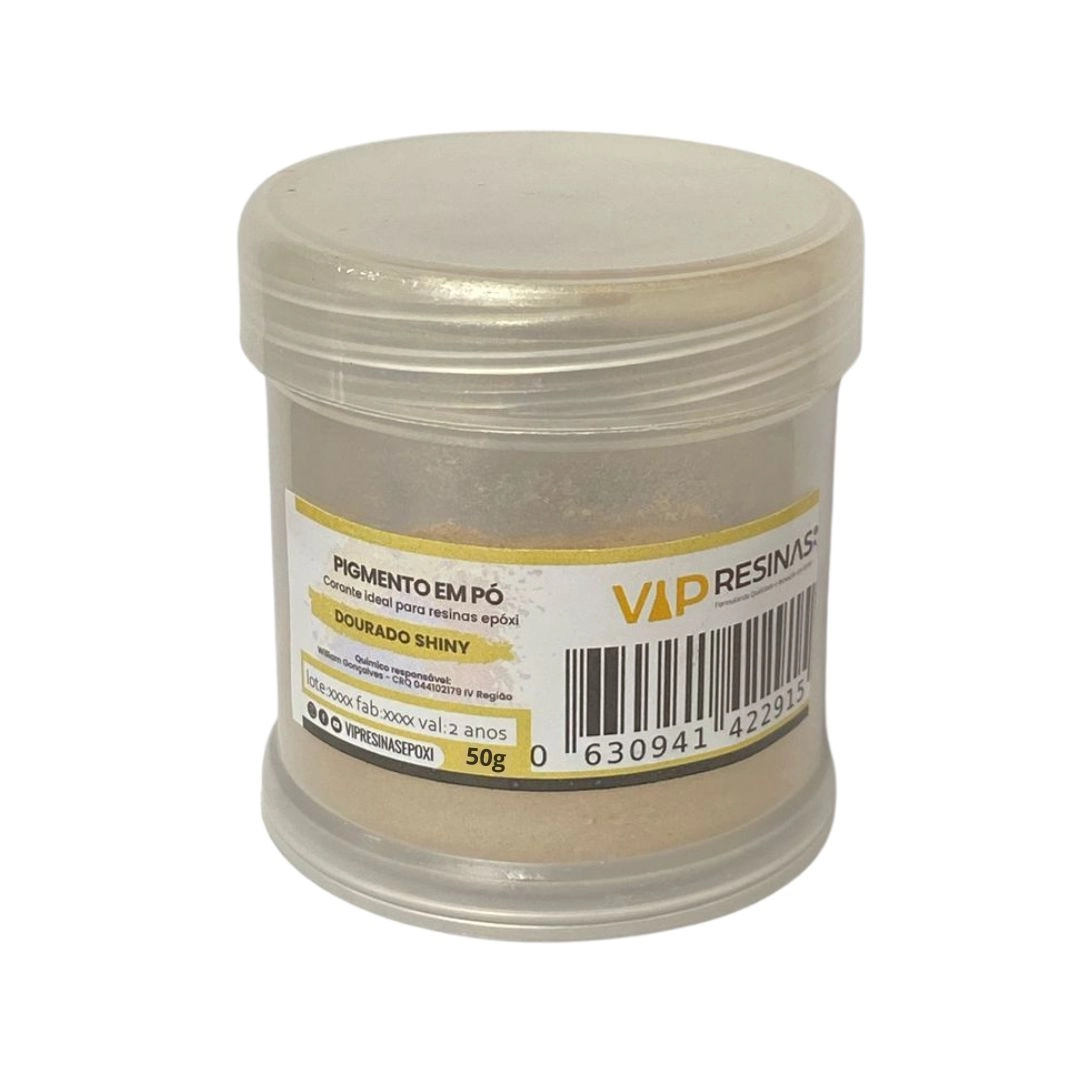 Pigmento Epóxi P/Resina Em Pó 50g Cores Shiny Vip Resinas