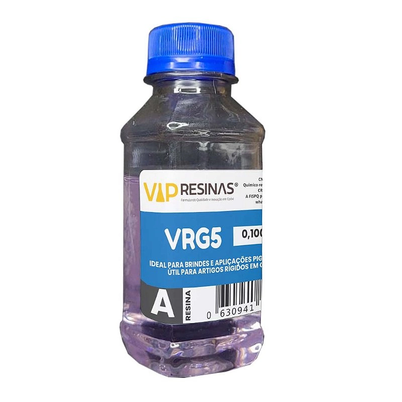 Resina Epóxi Rígida + Endurecedor VRG5 145g Baixa Espessura