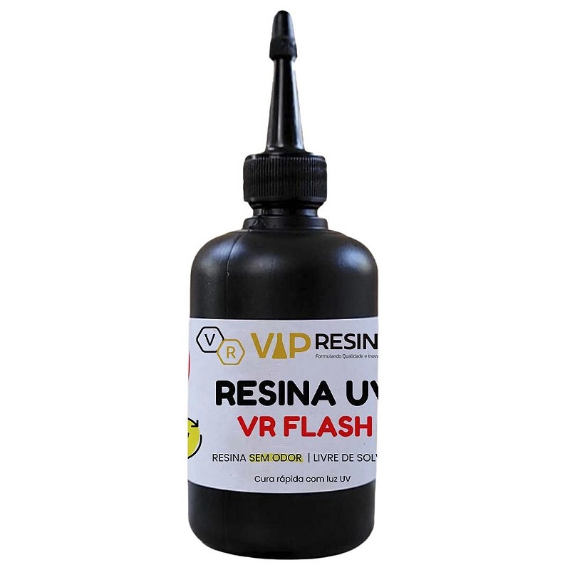 Resina De Cura Uv Para Colagem 100g Vr Flash Vip Resinas