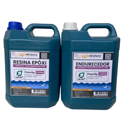 RESINA PARA LAMINAÇÃO DE PRANCHAS DE SURF - 7,25kg. 