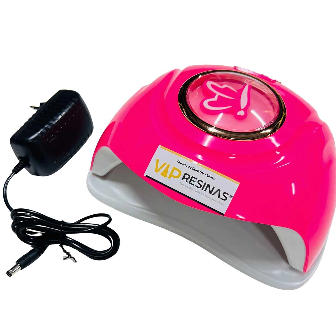 Cabine De Cura UV Resina 268w Estufa Secagem Rápida Luz Led