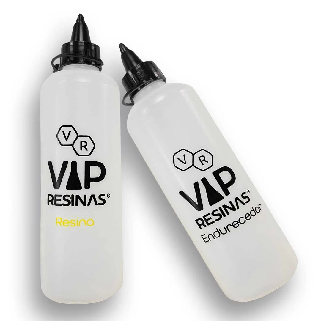 Kit 2 Bisnaga Plástica Para Resina 275ml Tubo Transparente