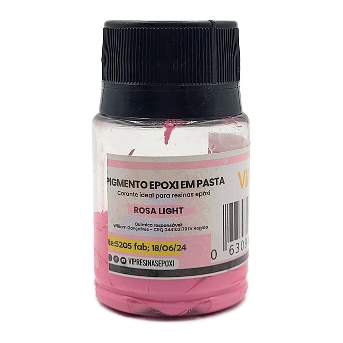 Kit 8 Pigmento Epóxi Em Pasta Cores Light 50g Vip Resinas