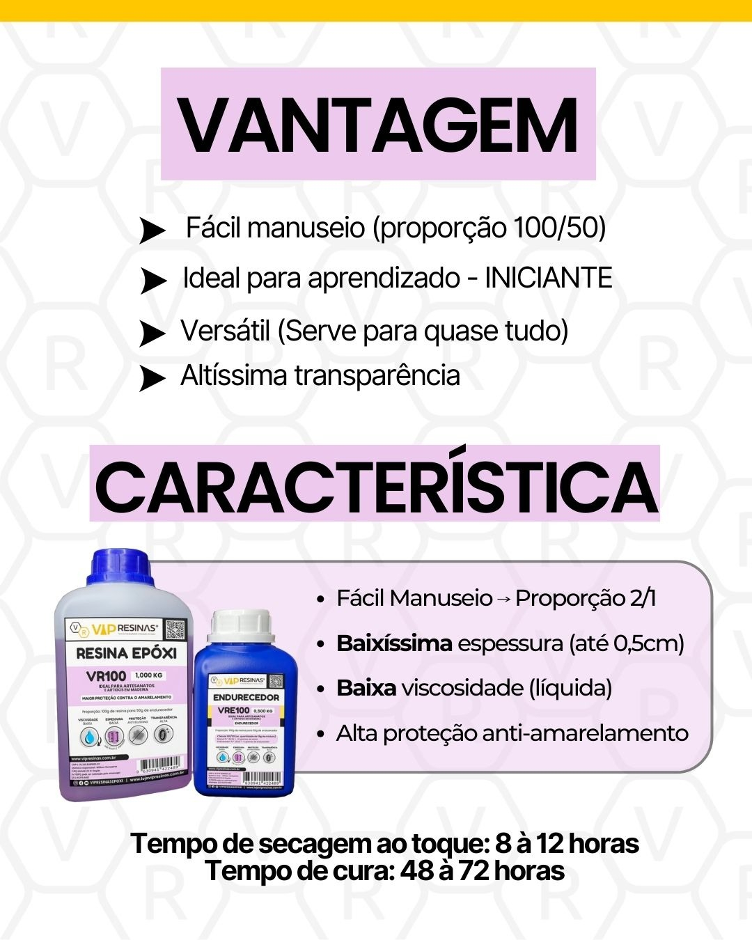 Resina Epóxi + Endurecedor UV VR100 1,000kg Baixa Espessura + Album Copa VIP