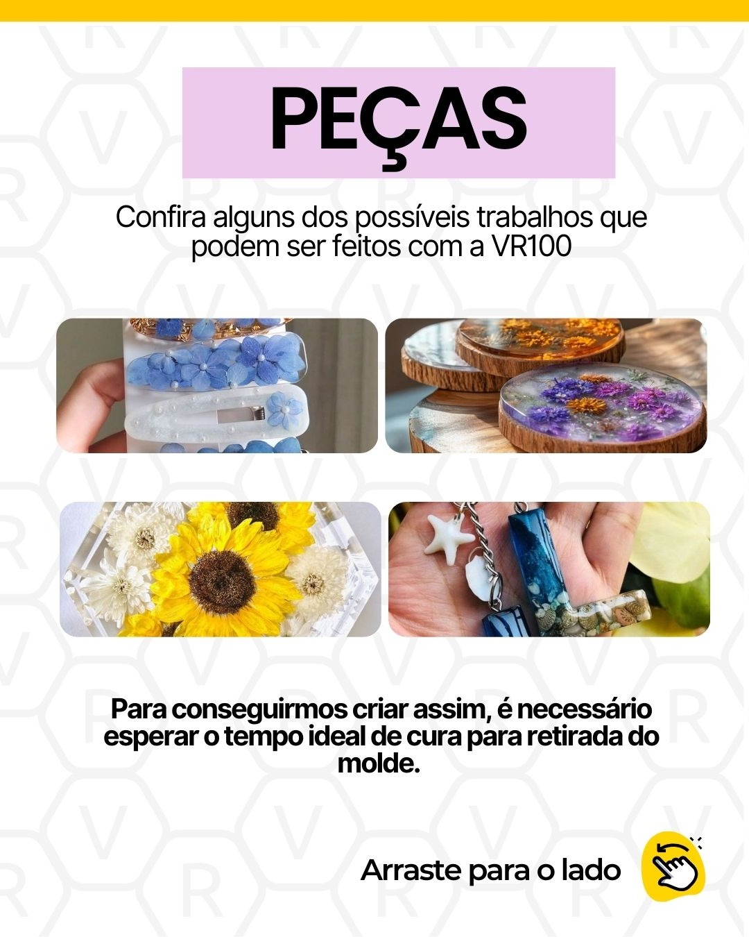 Resina Epóxi + Endurecedor UV VR100 1,000kg Baixa Espessura + Album Copa VIP