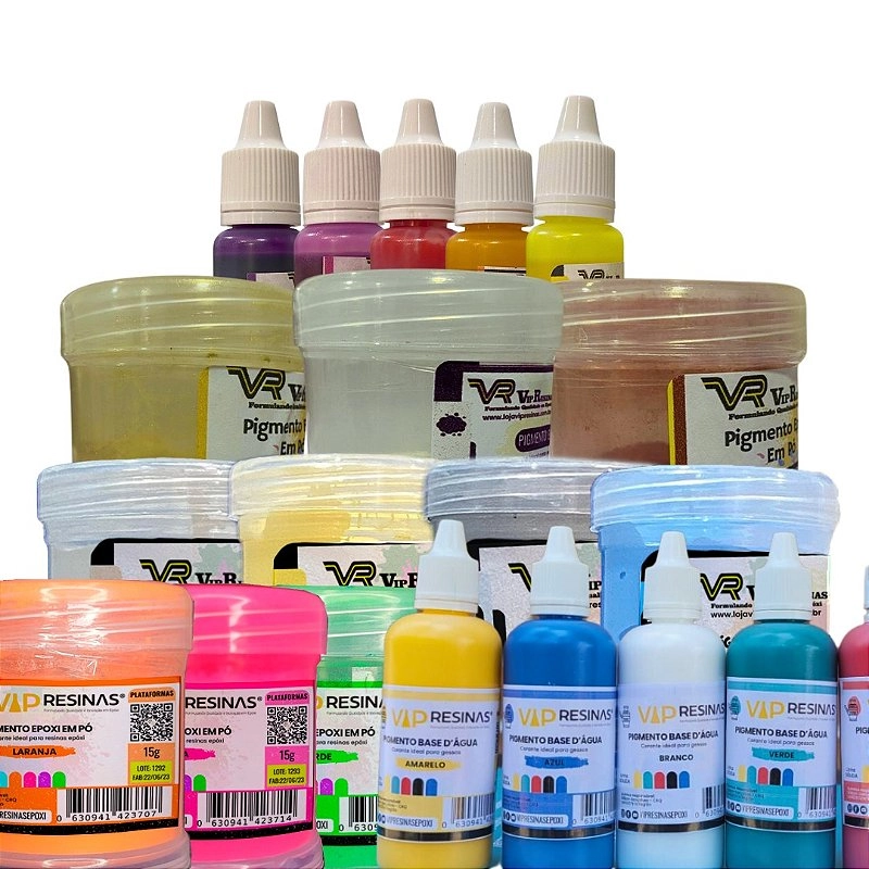 Pigmentos Sortidos Coloridos Clientes VIP 10g Vip Resinas