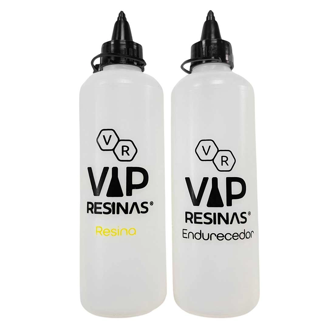 Kit 2 Bisnaga Plástica Para Resina 275ml Tubo Transparente