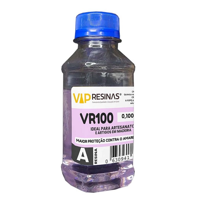 Vidro Líquido Epóxi Proteção UV VR100 P/Resinas VipResinas