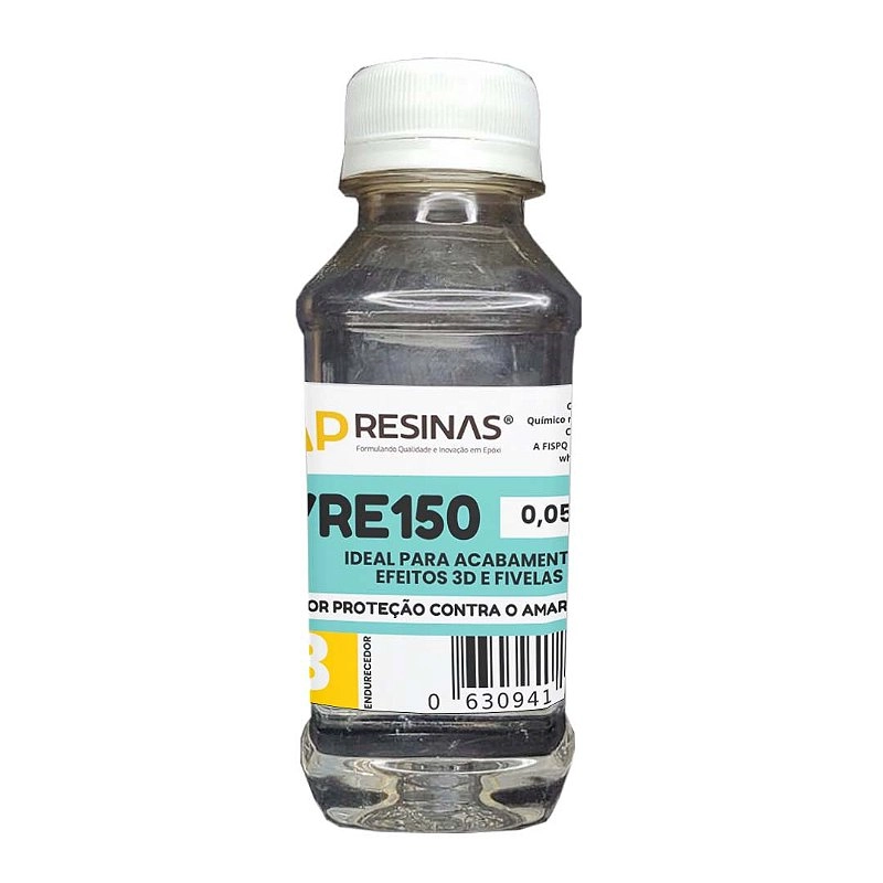 Resina Epóxi + Endurecedor UV VR150 150g Média Viscosidade