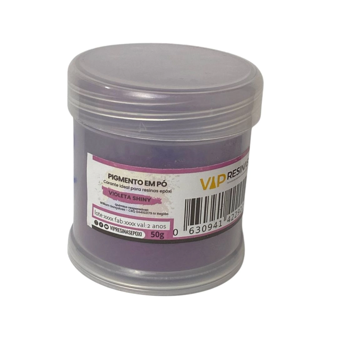 Pigmento Epóxi P/Resina Em Pó 50g Cores Shiny Vip Resinas