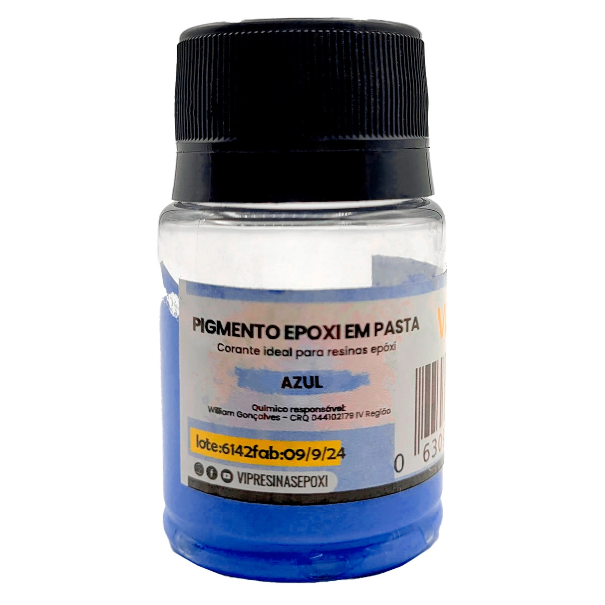 Pigmento Epóxi P/Resina Pasta Cores Sólidas 50g Vip Resinas