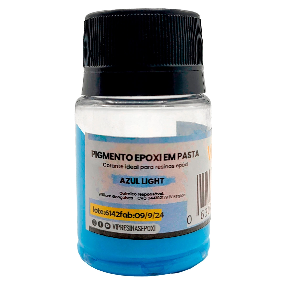 Kit 8 Pigmento Epóxi Em Pasta Cores Light 100g Vip Resinas