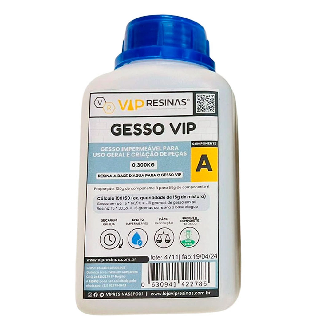 Gesso Impermeável Compativel C/Resina Epóxi 900g Vip Resinas