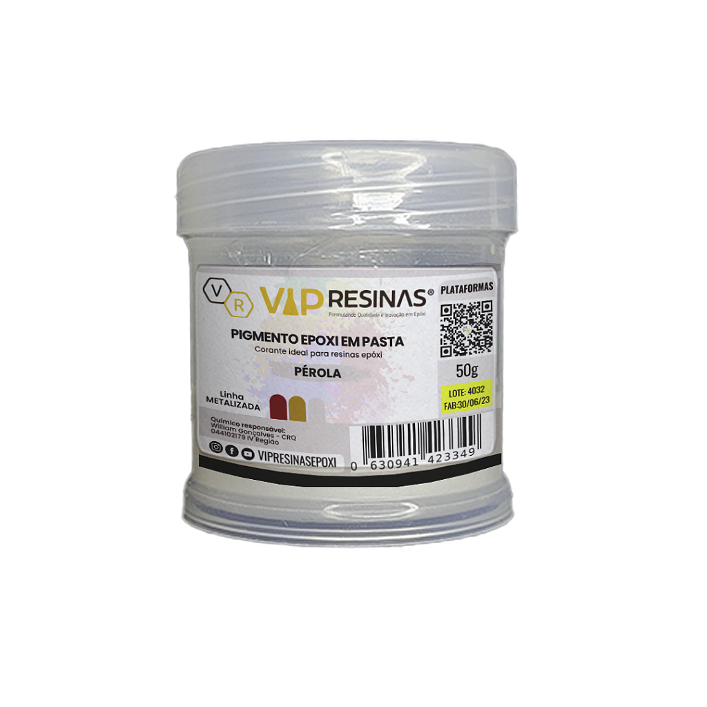 Pigmento Epóxi P/Resina Pasta 50g Cor Metalizada Vipresina Pigmento Epóxi P/Resina Pasta 50g Cor Metalizada Vipresina