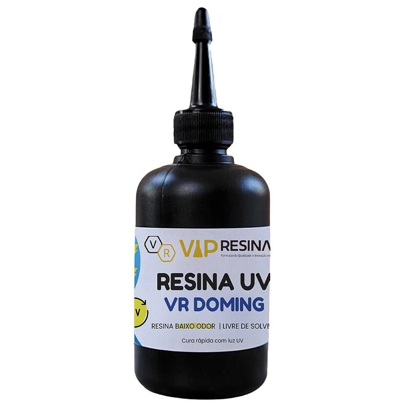 Resina De Cura Uv Para Artesanato 100g Vr Doming Vip Resinas