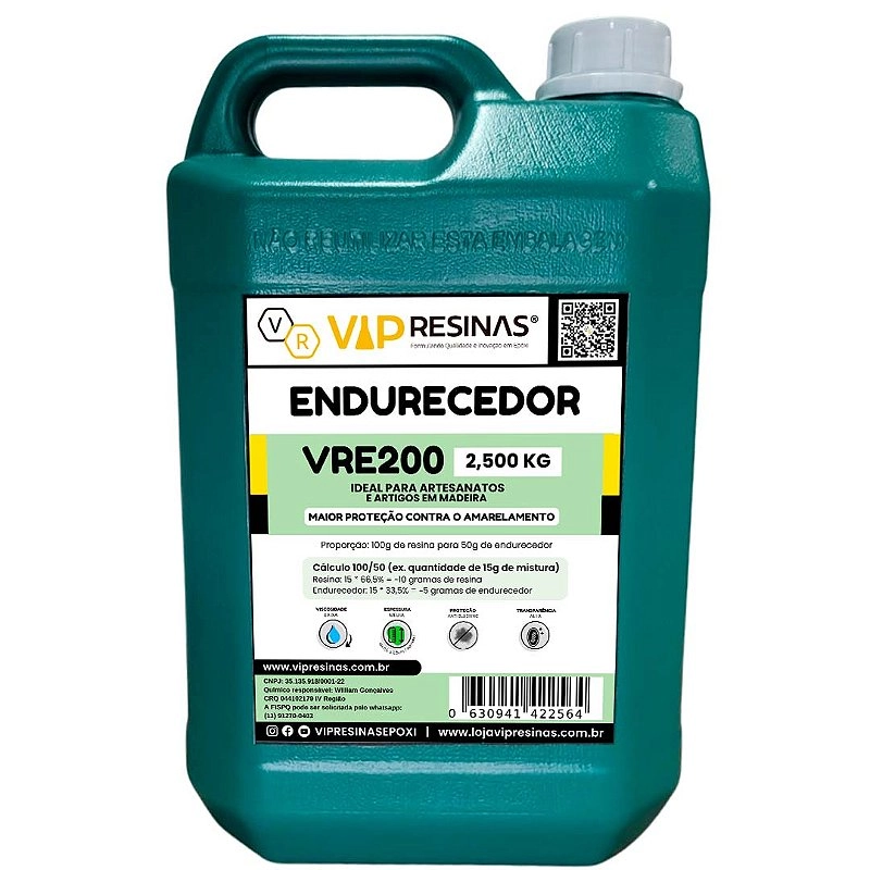 Resina Epóxi + Endurecedor VR200 UV 7,5kg Média Espessura