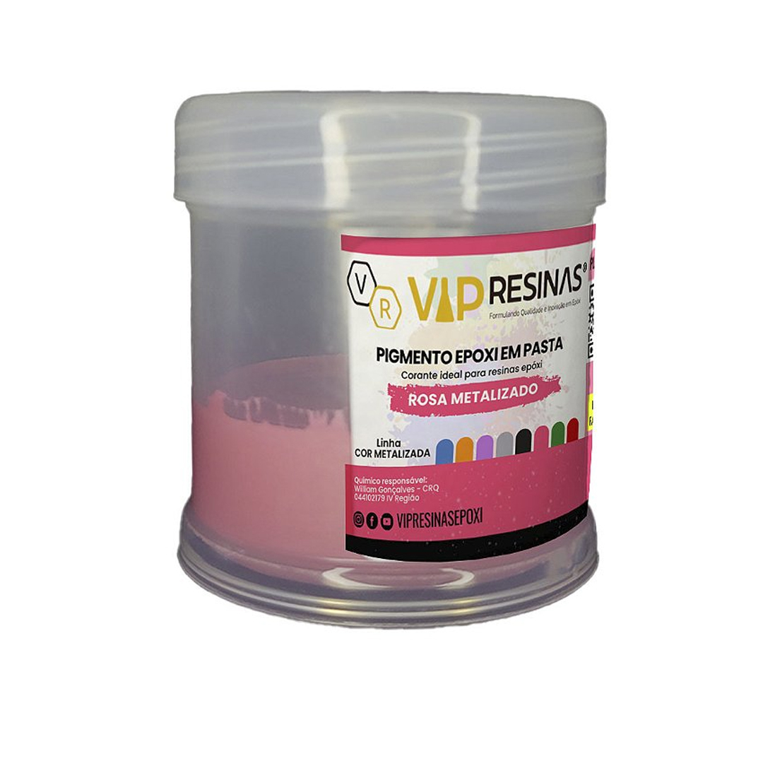Pigmento Epóxi P/Resina Pasta 50g Cor Metalizada Vipresina Pigmento Epóxi P/Resina Pasta 50g Cor Metalizada Vipresina