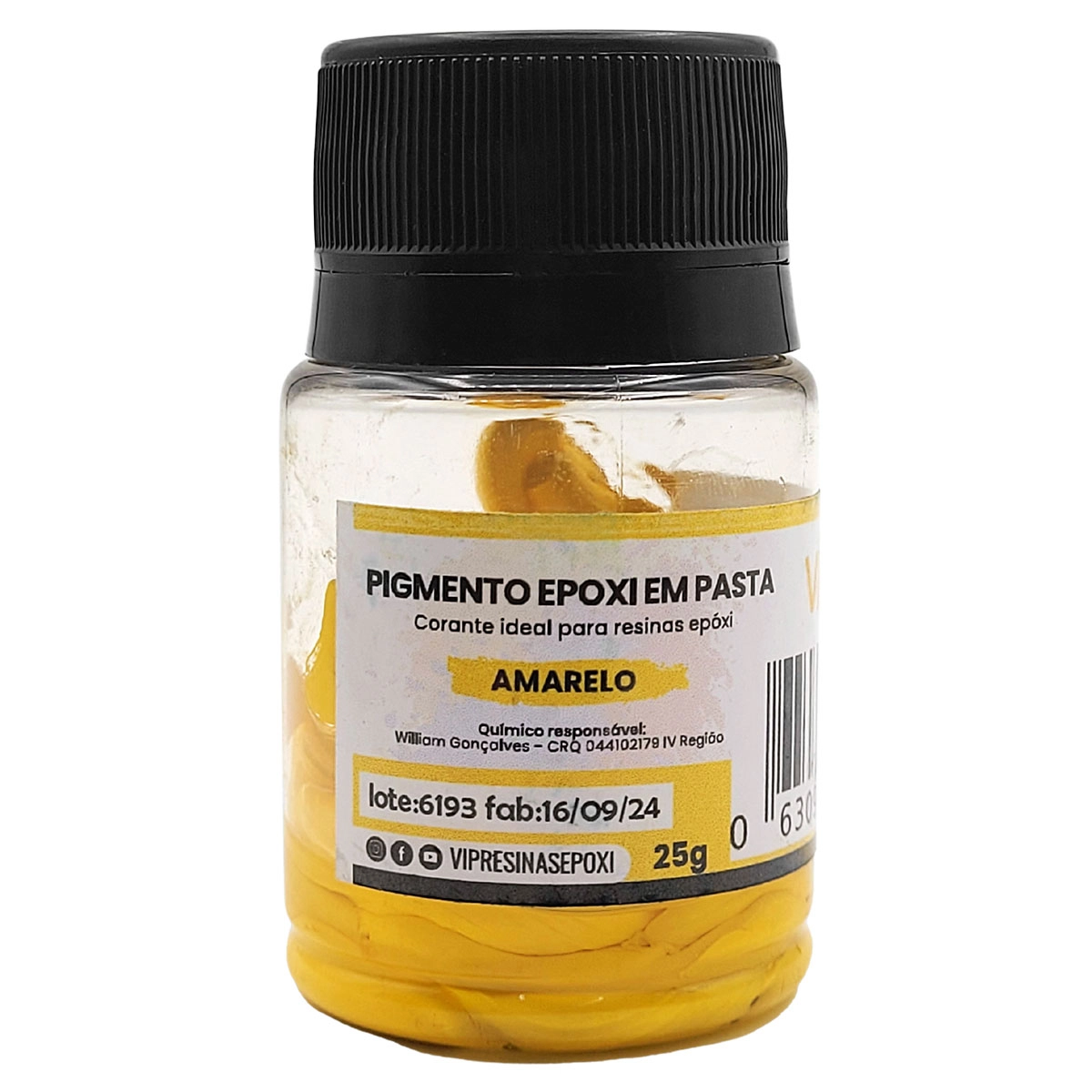 Kit 5 Cores Pigmentos Epóxi Essenciais Em Pasta P/Resinas