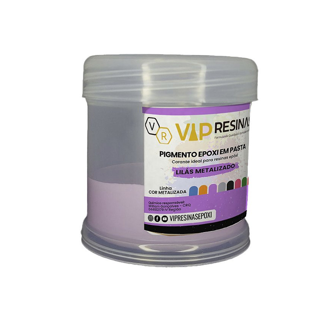 Pigmento Epóxi P/Resina Pasta 50g Cor Metalizada Vipresina Pigmento Epóxi P/Resina Pasta 50g Cor Metalizada Vipresina