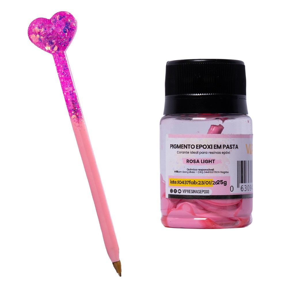 Kit 8 Pigmento Epóxi Em Pasta Cores Light 25g Vip Resinas