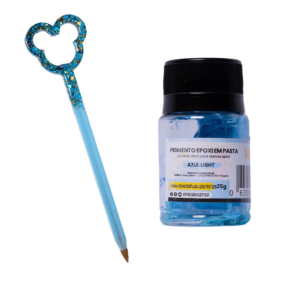 Kit 8 Pigmento Epóxi Em Pasta Cores Light 25g Vip Resinas