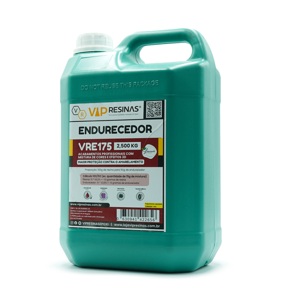 Resina Alta Viscosidade Endurecedor UV VR175 7,5kg VipResina