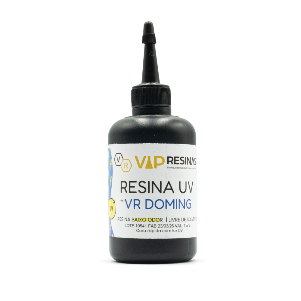 Resina De Cura Uv Para Artesanato 50g Vr Doming Vip Resinas