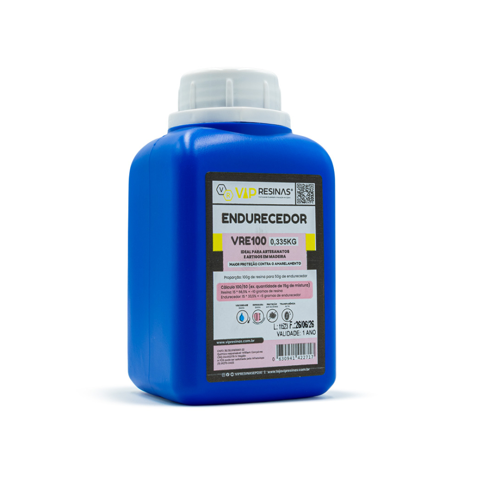 Resina Epóxi + Endurecedor UV VR100 1,000kg Baixa Espessura