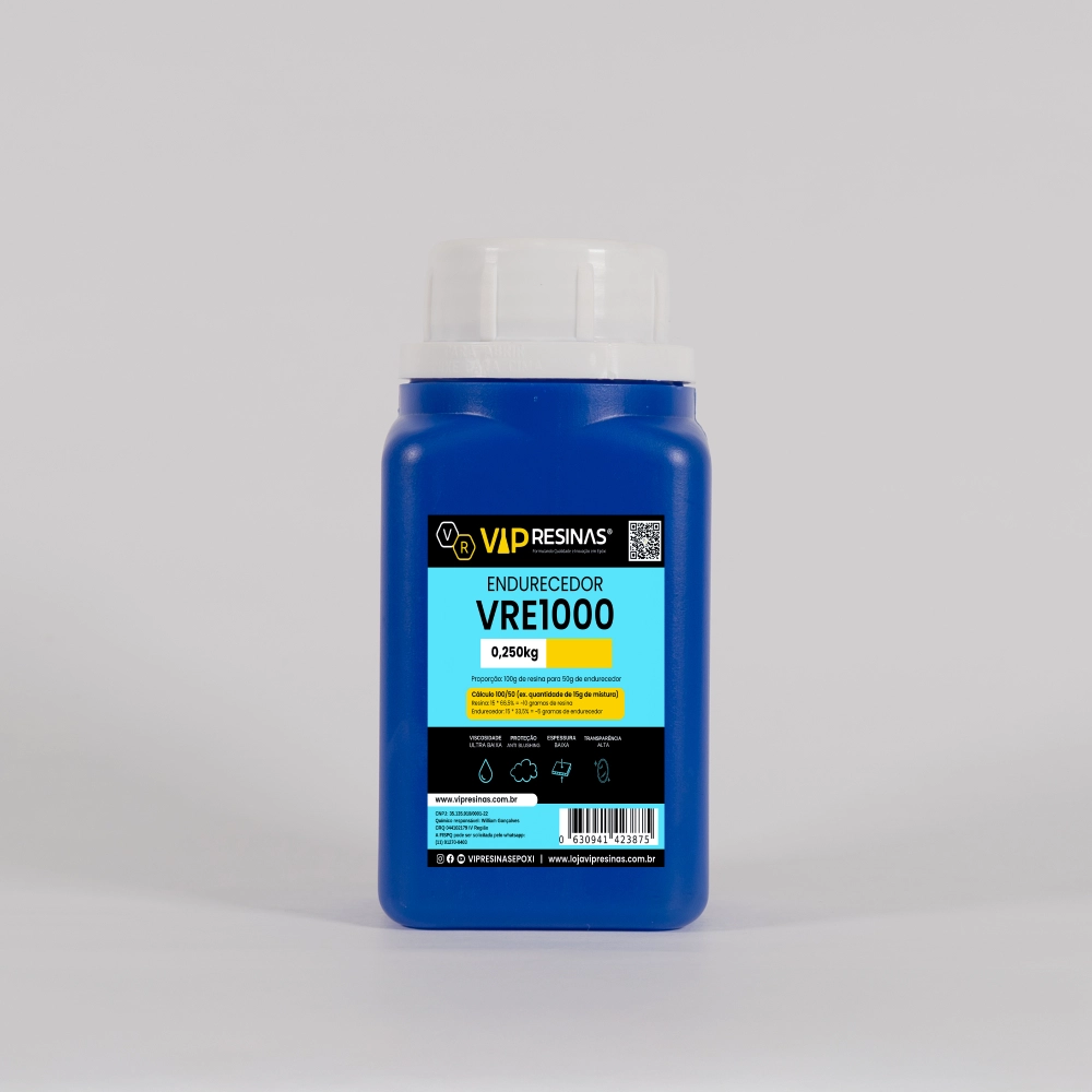 Resina Epóxi + Endurecedor Uv VR1000 750g Baixa Espessura