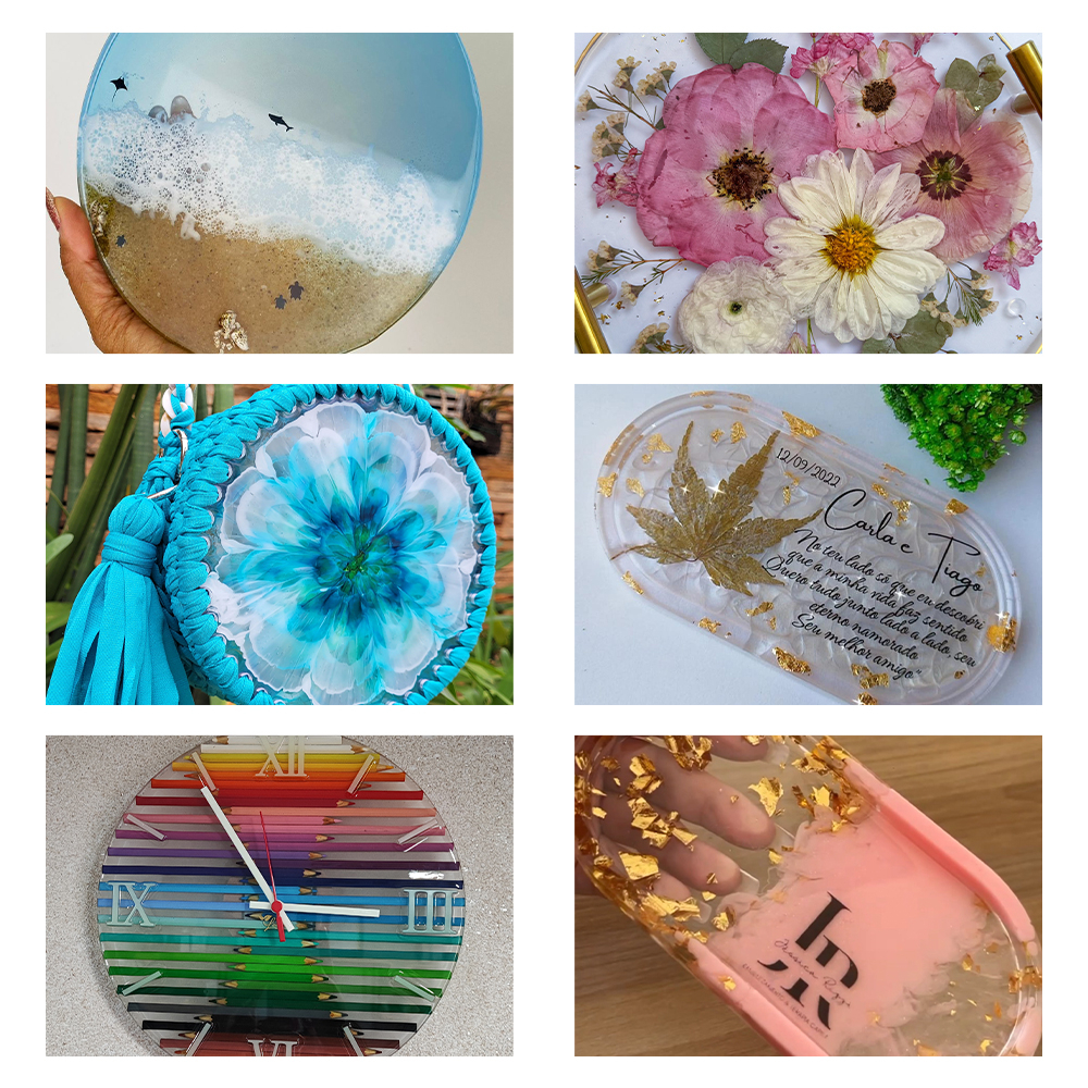 Resina Epóxi + Endurecedor Vr150 Uv 1,5kg Baixa Espessura