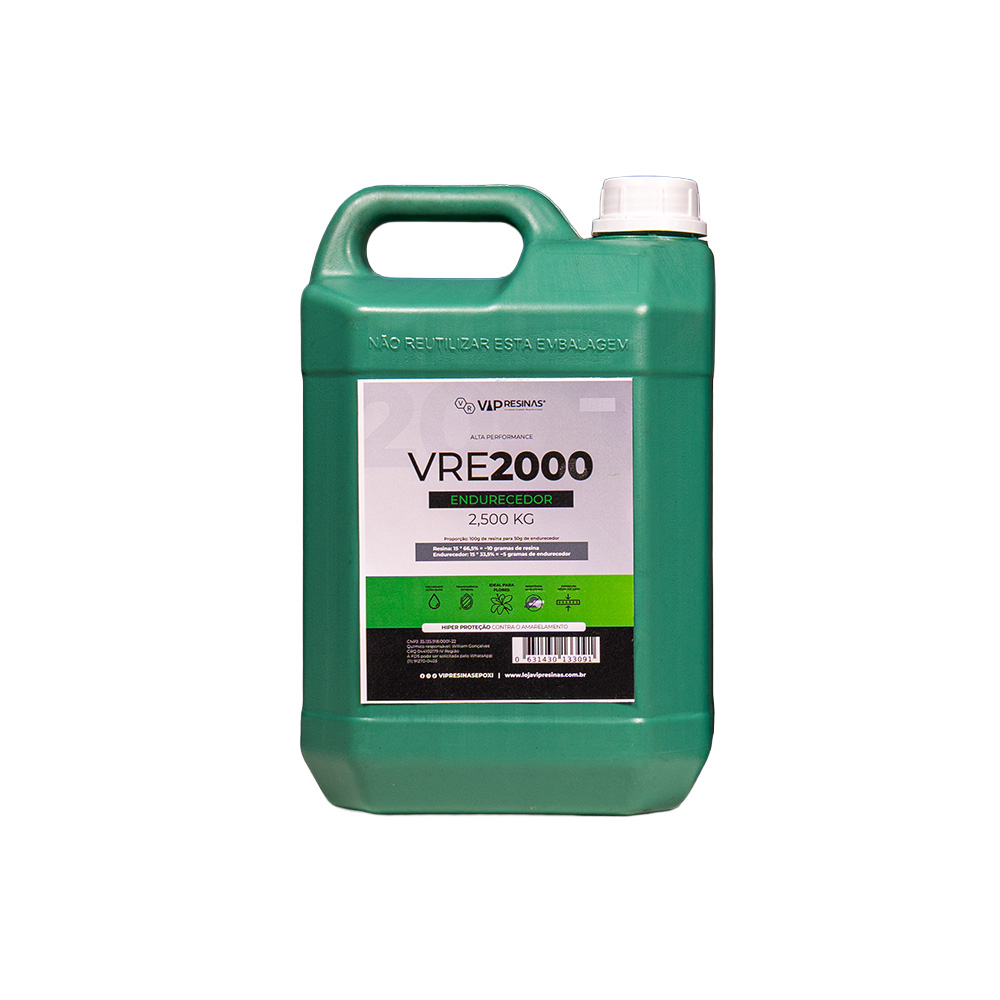 Resina Epóxi + Endurecedor VR2000 7,5Kg Ultra Transparente – Ideal para Eternização de Flores e Peças Afetivas