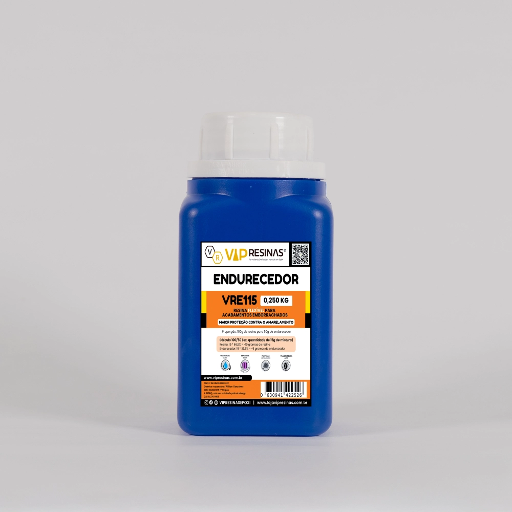 Resina Flexível + Endurecedor Uv Vr115 750g Vip Resinas