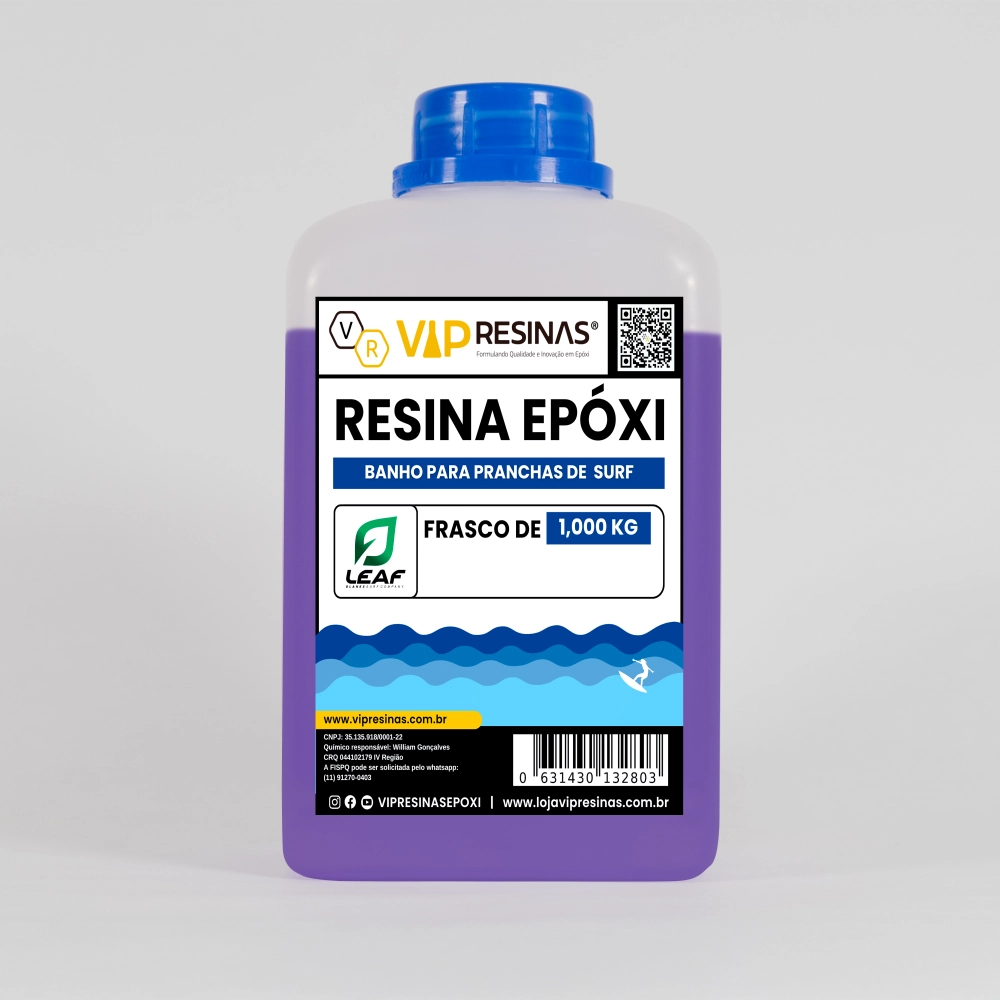 RESINA PARA BANHO DE PRANCHAS DE SURF - 1,5Kg