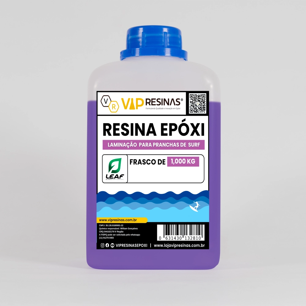 RESINA PARA LAMINAÇÃO DE PRANCHAS DE SURF - 1,5kg. 