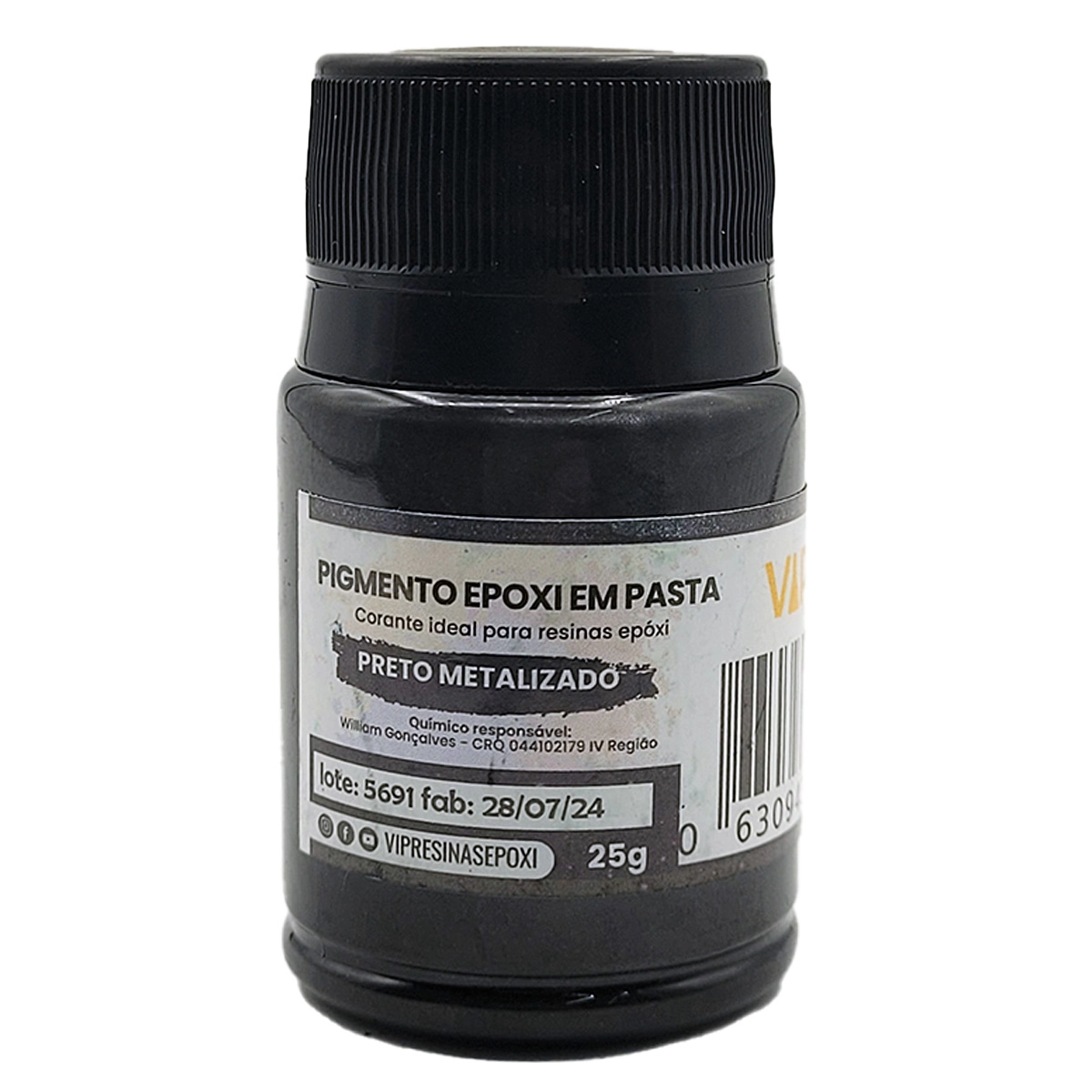 Kit 8 Pigmento Epóxi Pasta Metalizadas Coloridas Resina 25g