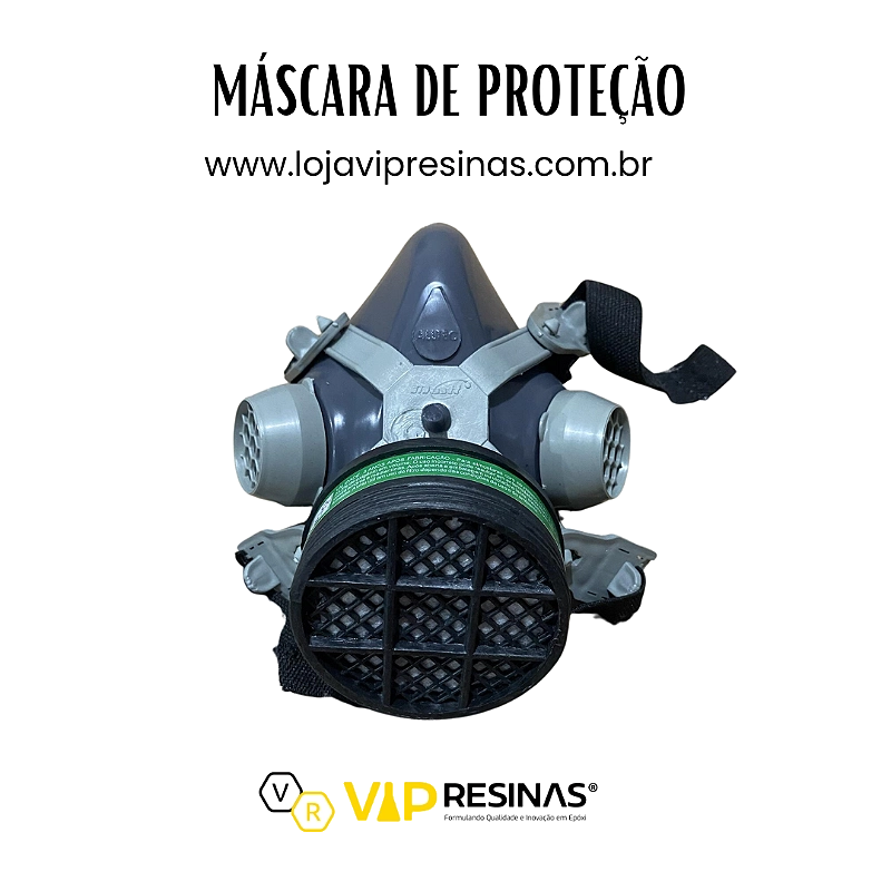 Máscara de Proteção Para Resinagem - Com Filtro Recarregável