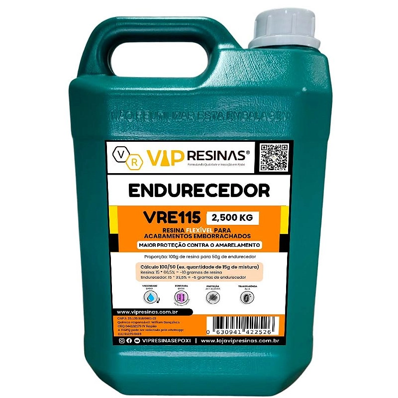 Resina Flexível + Endurecedor Uv Vrflex 115 7,5kg VipResinas