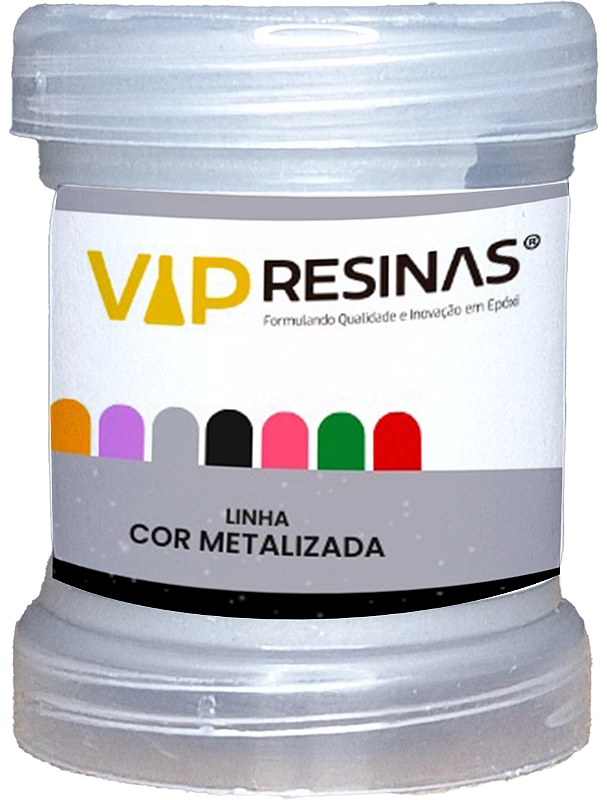 Kit 8 Pigmento Epóxi Pasta Metalizadas Coloridas Resina 50g