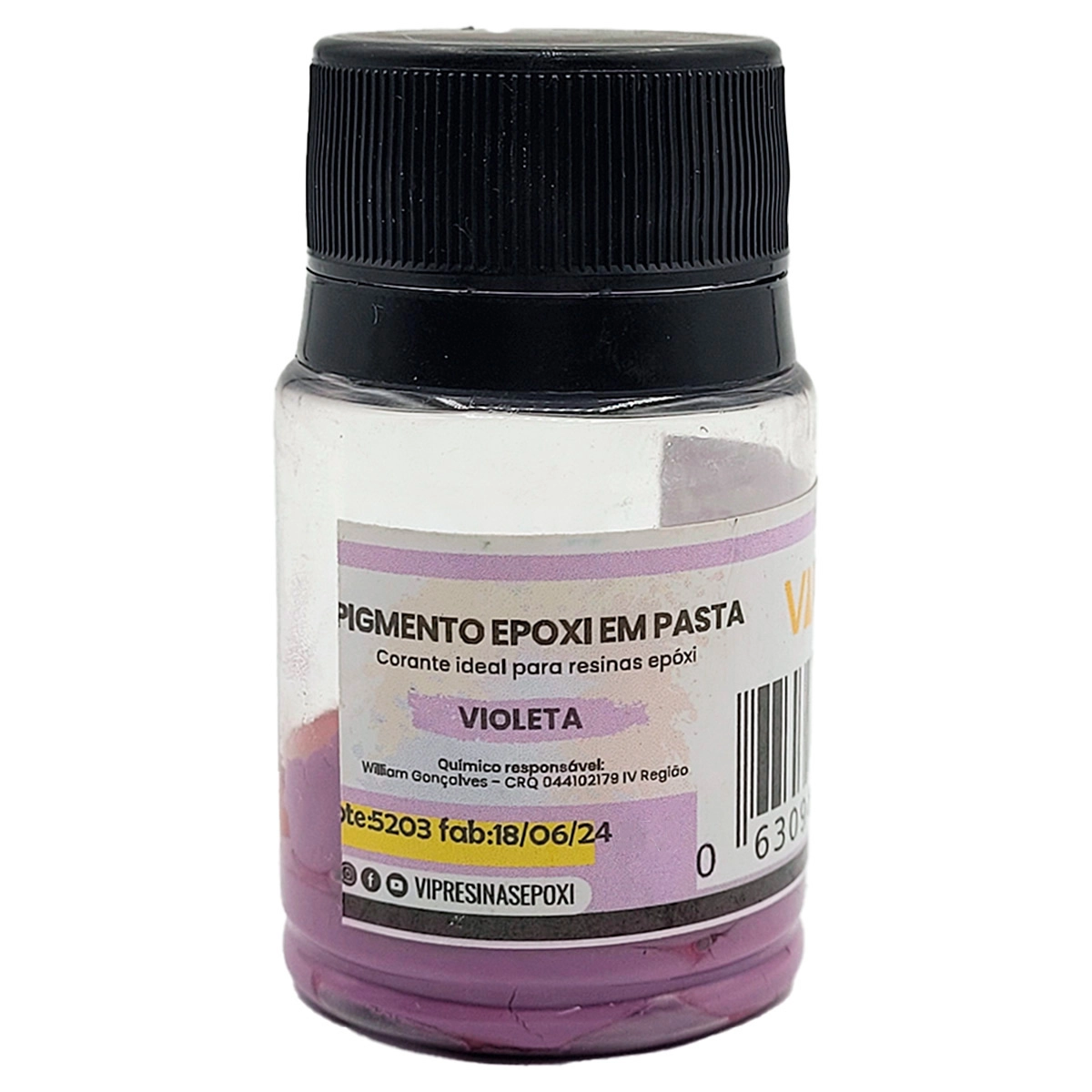 Kit 8 Pigmento Epóxi Em Pasta Cores Light 100g Vip Resinas