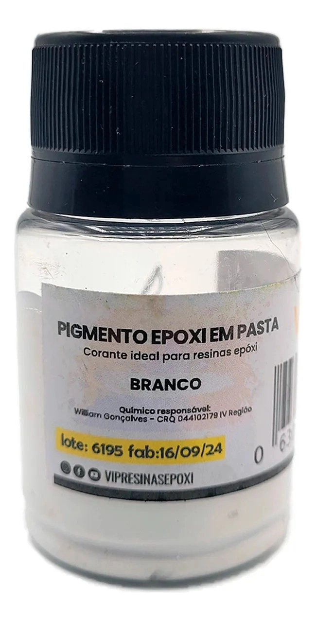Pigmento Epóxi em Pasta – Cores Sólidas: Kit Completo 8 Cores (Vip Resinas)